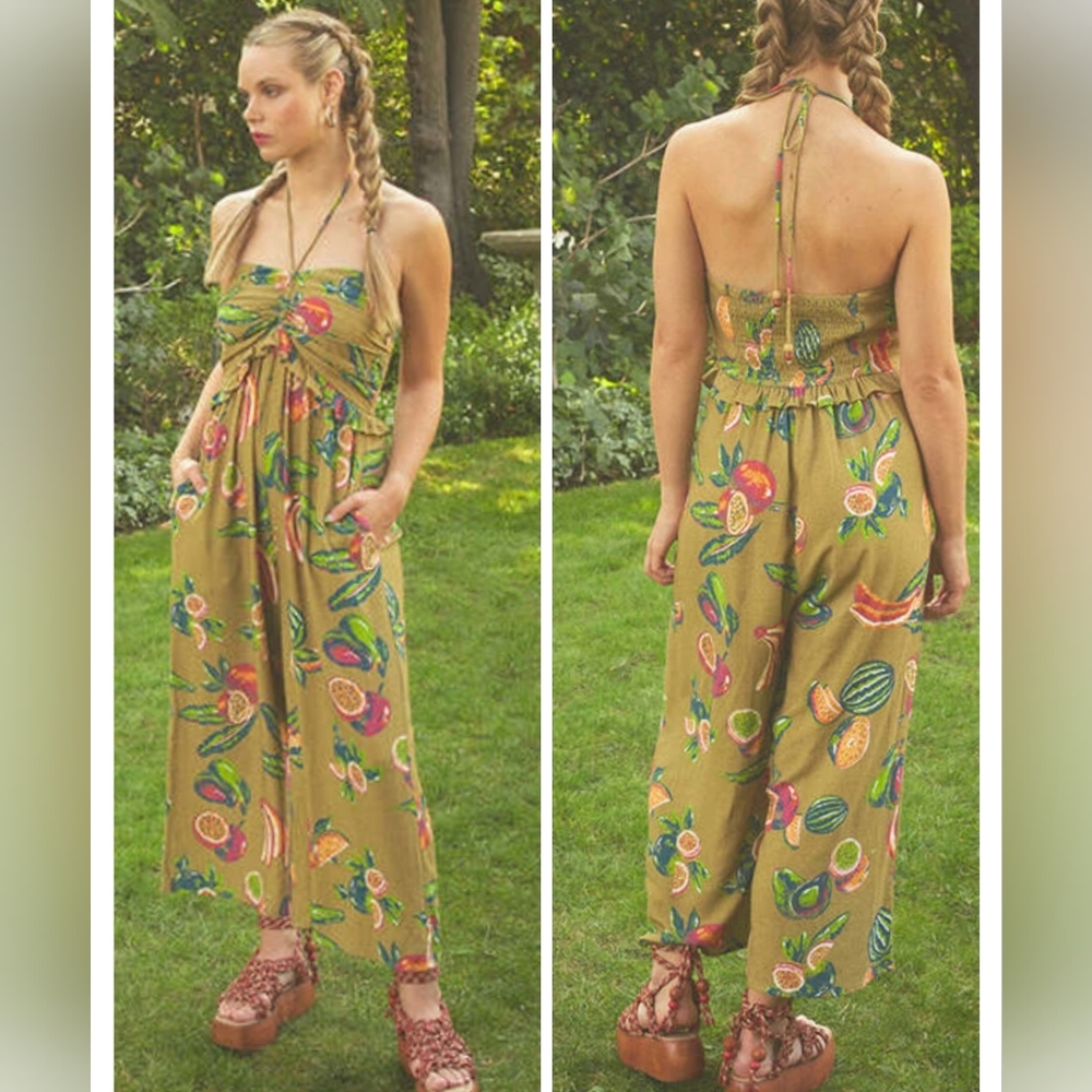 NWT The Odells Isla Tropical Romper Jumpsuit